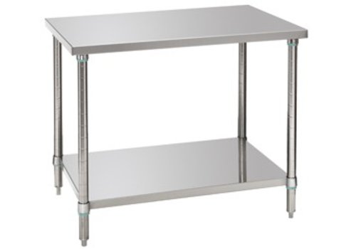  Bartscher Table de travail avec étagère | 100x70x86-90(h) cm 