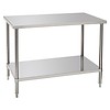 Bartscher Table de travail avec étagère | 120x70x86-90(h) cm