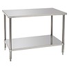 Work table with bottom shelf | 120x70x86-90(h) cm