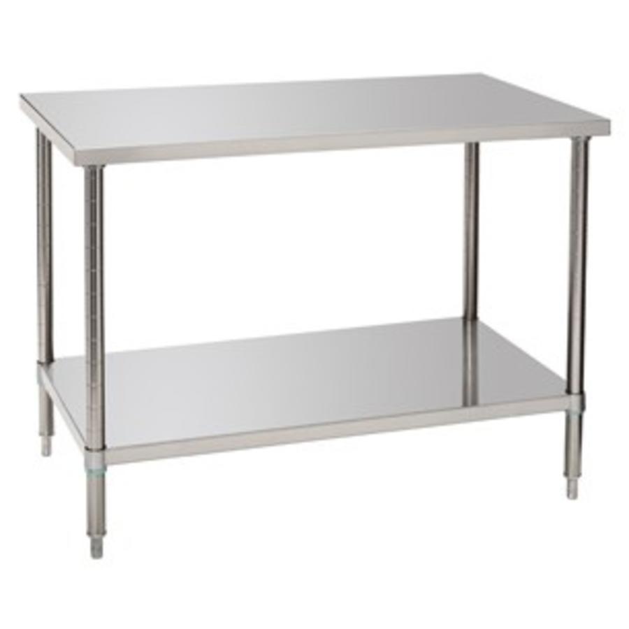 Work table with bottom shelf | 120x70x86-90(h) cm
