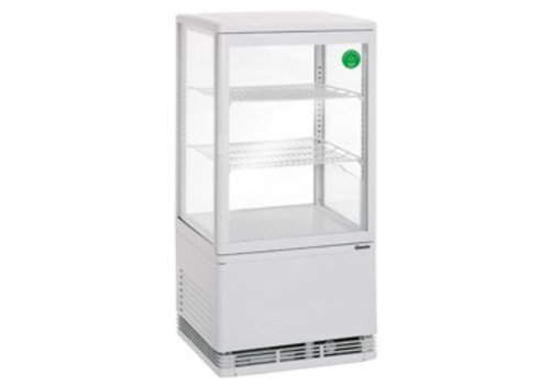  Bartscher Petite vitrine réfrigérée blanche - 58 litres 