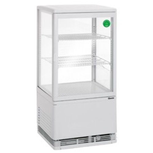  Bartscher Small refrigerated display white - 58 liters 