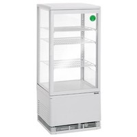 Mini Refrigerated Display Case - 78 Liters - White