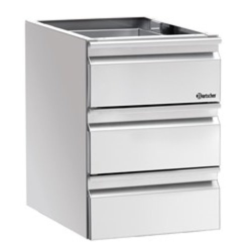  Bartscher Drawer unit | 3 x 1/1 GN | 600 Series 