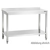 Bartscher Work table with rear curb | 9 Formats