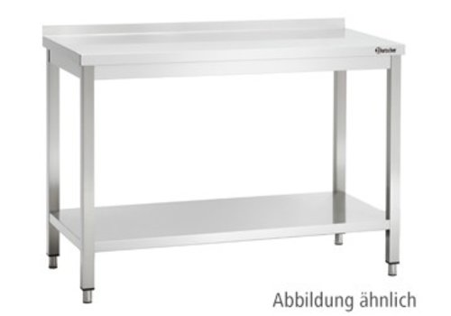  Bartscher Work Table with Backsplash | 9 Sizes 