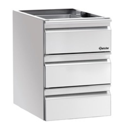  Bartscher Drawer unit | 3 x 1/1 GN | 700 Series 