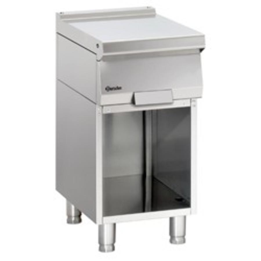 Stainless steel work table with open base | 40x70x85 cm