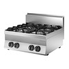 Bartscher Gas cooker without base 18kW | 4 burners