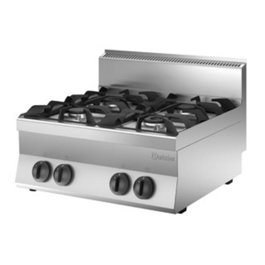 Gas cooker without base 18kW | 4 burners
