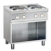 Bartscher Cuisinière électrique à fond ouvert | 4 plaques de cuisson