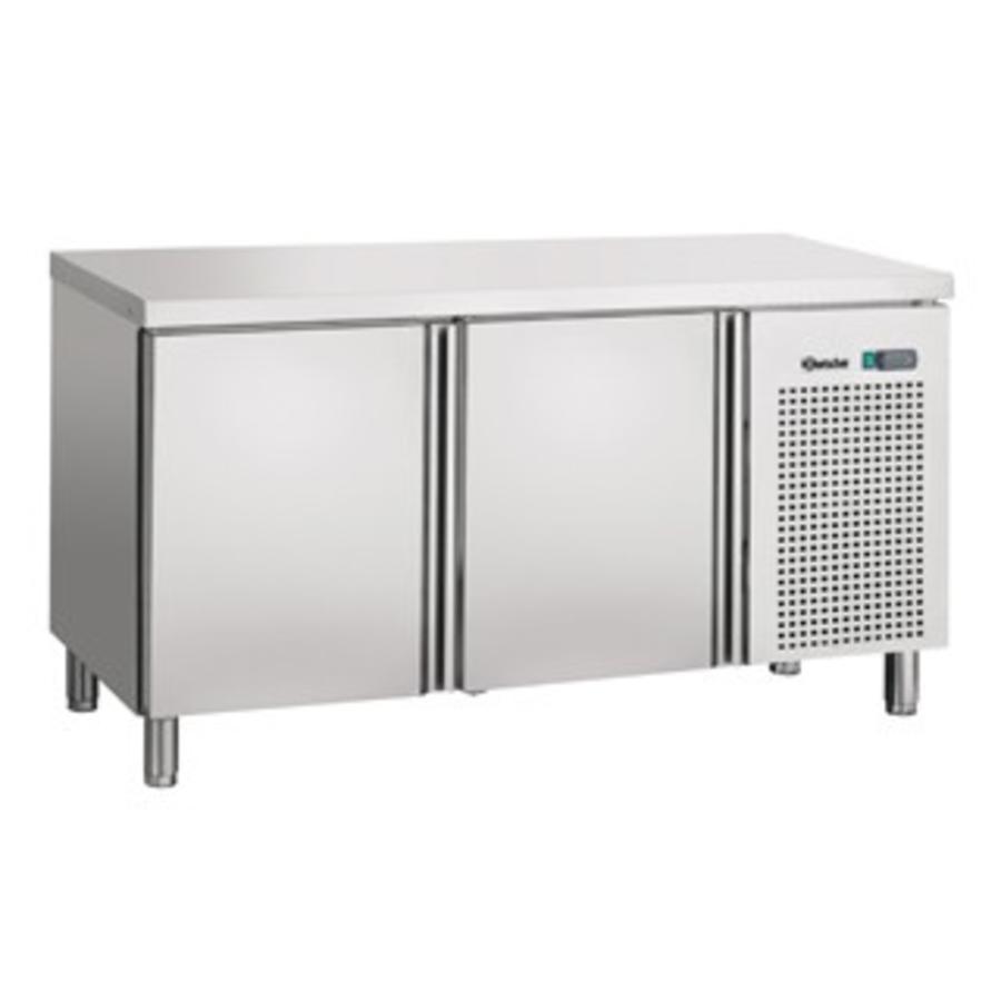 Refrigerated workbench air-cooled stainless steel | 143x70x85cm