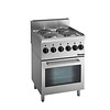 Bartscher Electric stove with oven | 4 hotplates