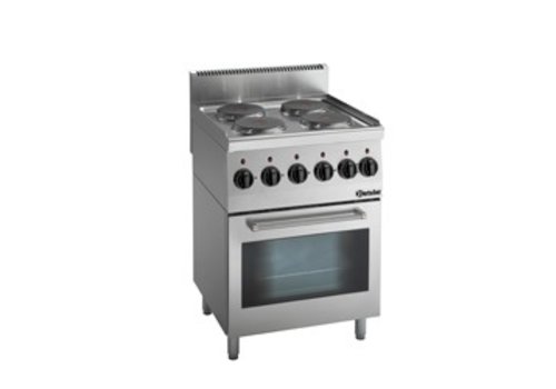  Bartscher Electric stove with oven | 4 hotplates 