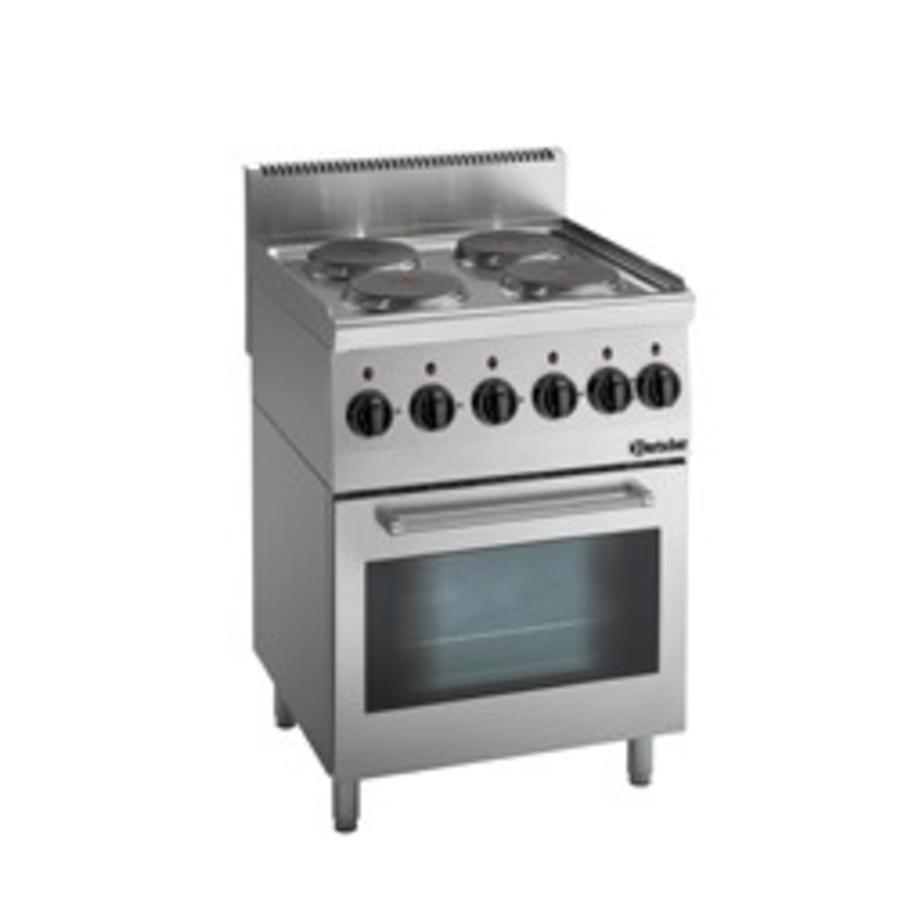 Cuisinière électrique avec four | 4 plaques de cuisson