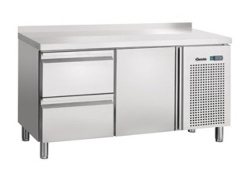  Bartscher Établi de refroidissement en acier inoxydable avec protection anti-éclaboussures | 134 x 70 x 85 cm 