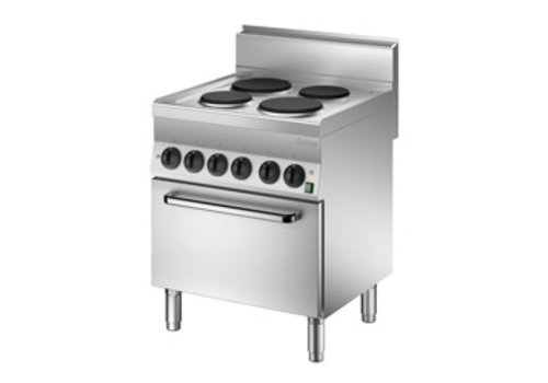  Bartscher Electric stove with electric oven | 4 elements 