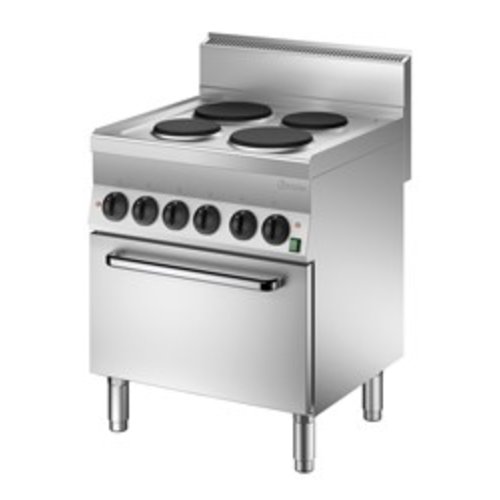  Bartscher Cuisinière électrique avec four électrique | 4 éléments 