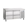 Bartscher Refrigerated workbench Stainless steel 4 drawers | 134x70x85cm