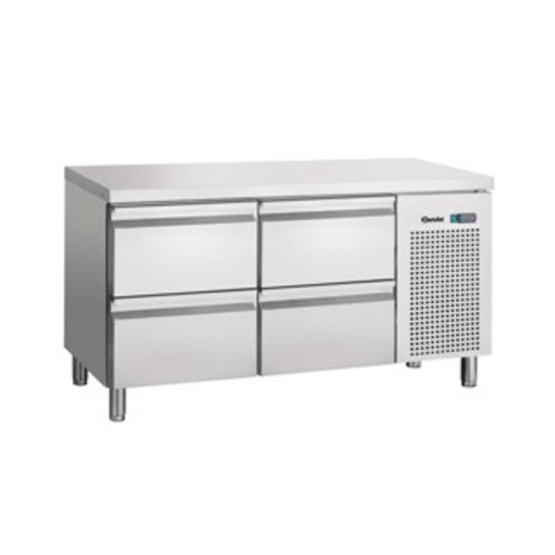  Bartscher Refrigerated workbench Stainless steel 4 drawers | 134x70x85cm 