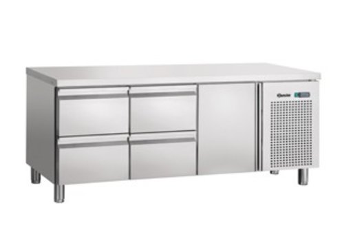  Bartscher Refrigerated workbench Stainless steel | 1 Door 4 drawers | 179x70x85cm 