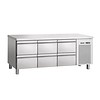 Bartscher Refrigerated workbench Stainless steel 6 drawers | 179x70x85cm