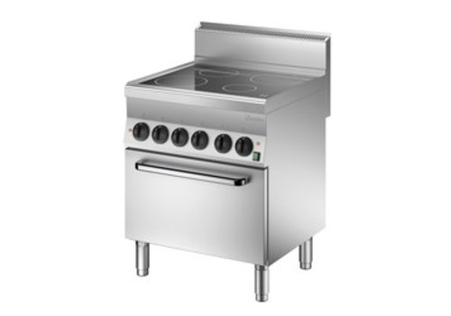  Bartscher Cuisinière en céramique avec four électrique | 4 zones de cuisson 