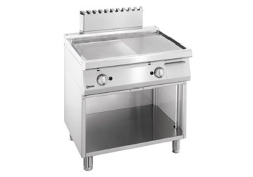 Bartscher Gas hob catering smooth ribbed | (W) 800 x (D) 700 x (H) 850mm 