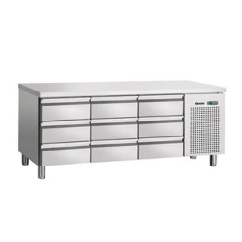  Bartscher Refrigerated workbench Stainless steel | 9 drawers | 179 x 70 85 cm 