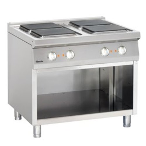  Bartscher plaque de cuisson électrique à fond ouvert | 4 éléments 