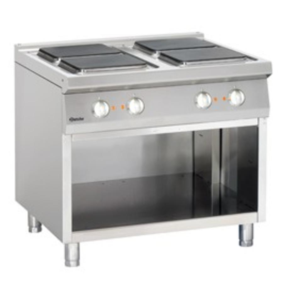 plaque de cuisson électrique à fond ouvert | 4 éléments