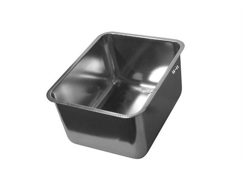  HorecaTraders Stainless steel insert model Sinks with overflow | 12 Formats 