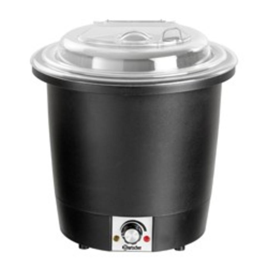 marmite à soupe | Noir | 10L | Acier inoxydable