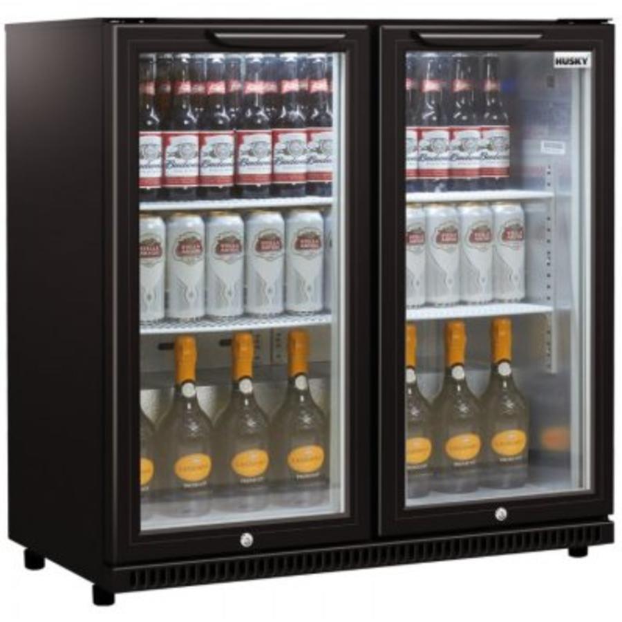 Refroidisseur de bar | Noir | 52x87x87 cm | 186L