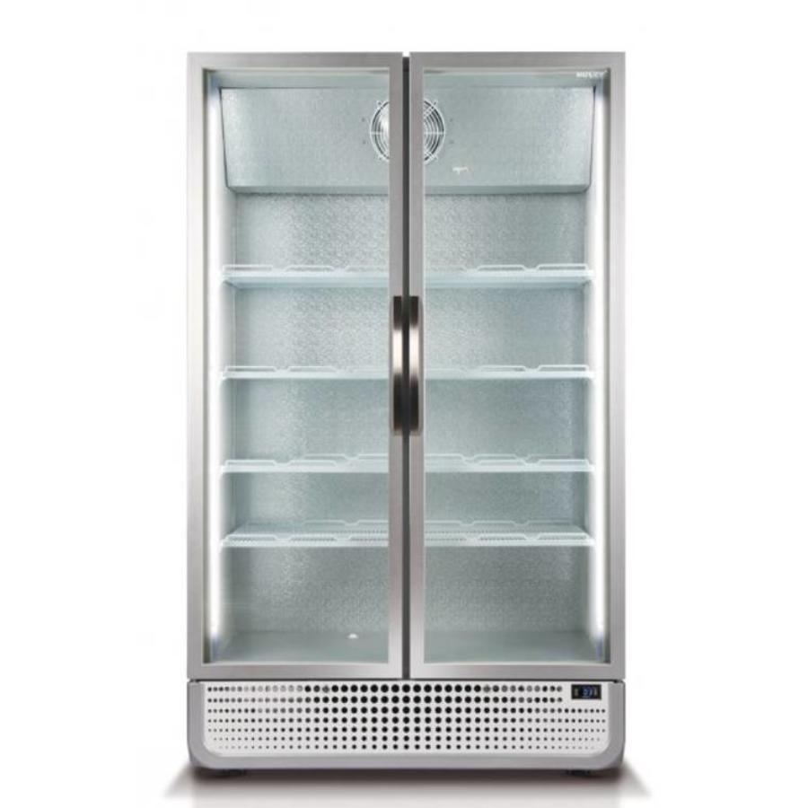Kühlschrank mit Glastüren | No-Frost | 4 Ablagen | 885 Liter | 720 x 1200 x 1990 mm