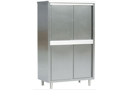  HorecaTraders Armoire de rangement avec porte coulissante | 70 cm de profondeur (3 tailles) 