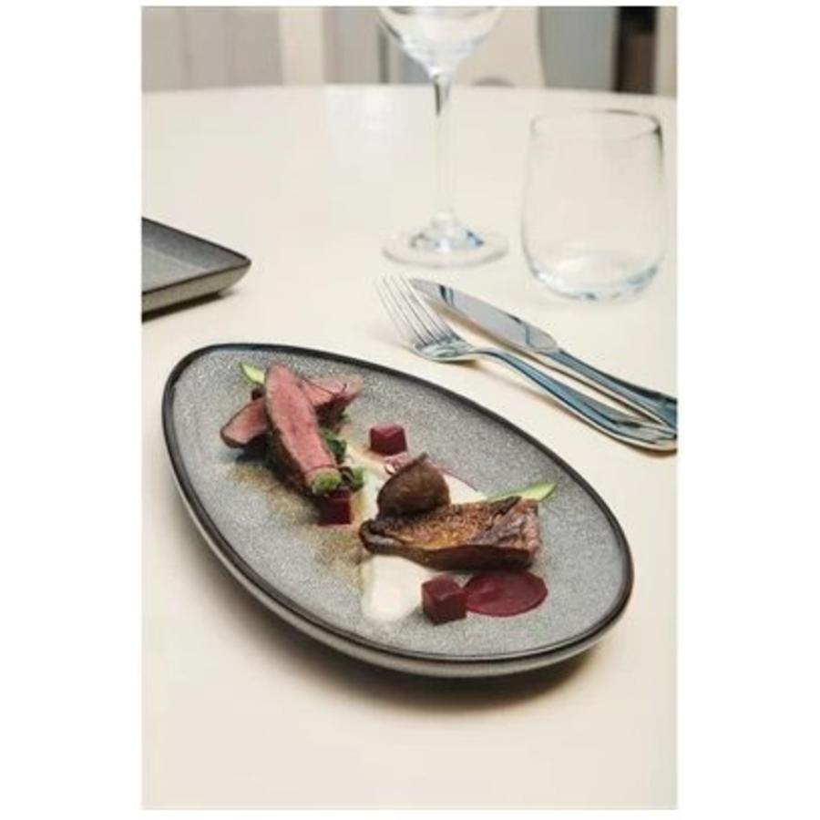 Assiettes en porcelaine en forme de feuille (6 pièces) | 2 tailles