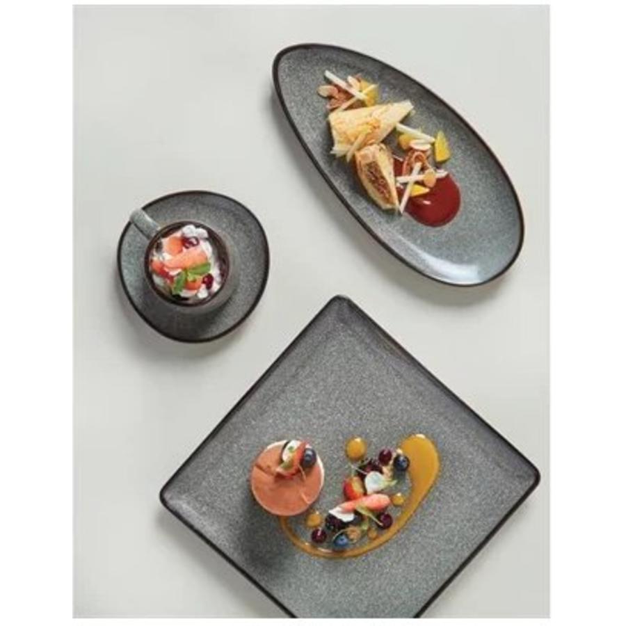 Assiettes en porcelaine en forme de feuille (6 pièces) | 2 tailles