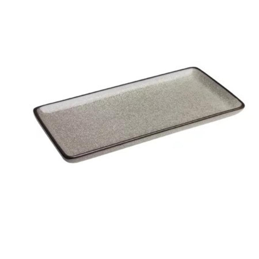 Assiette rectangulaire minérale | 2 tailles (4/6 pièces)
