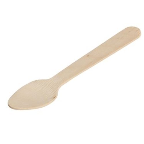  HorecaTraders Disposable Wooden Spoons | 11 cm 