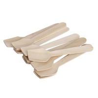 Disposable Wooden Spoons square | 9.6cm