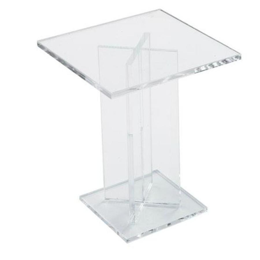 Présentoir à gâteaux haut carré | 120x120x150 mm
