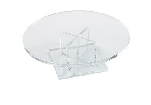  HorecaTraders Présentoir à gâteaux rond bas | 170 x 50 mm 