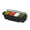 San Jamar Bar dispenser with handles | 4 bowls | 6.6L