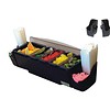 San Jamar Distributeur de barres + porte-paille | 4 tasses | 4,4 L