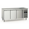Ecofrost Refrigerated workbench | stainless steel | 417L| 3 doors