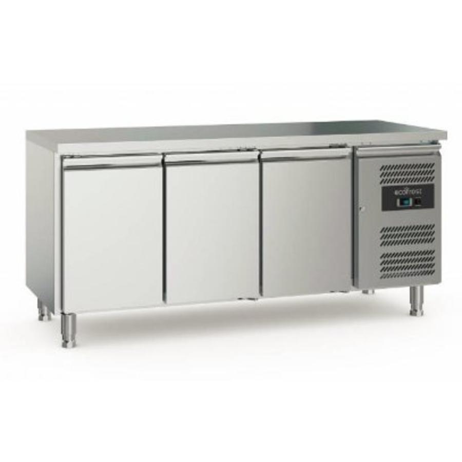 Établi de refroidissement | acier inoxydable | 417L | 3 portes
