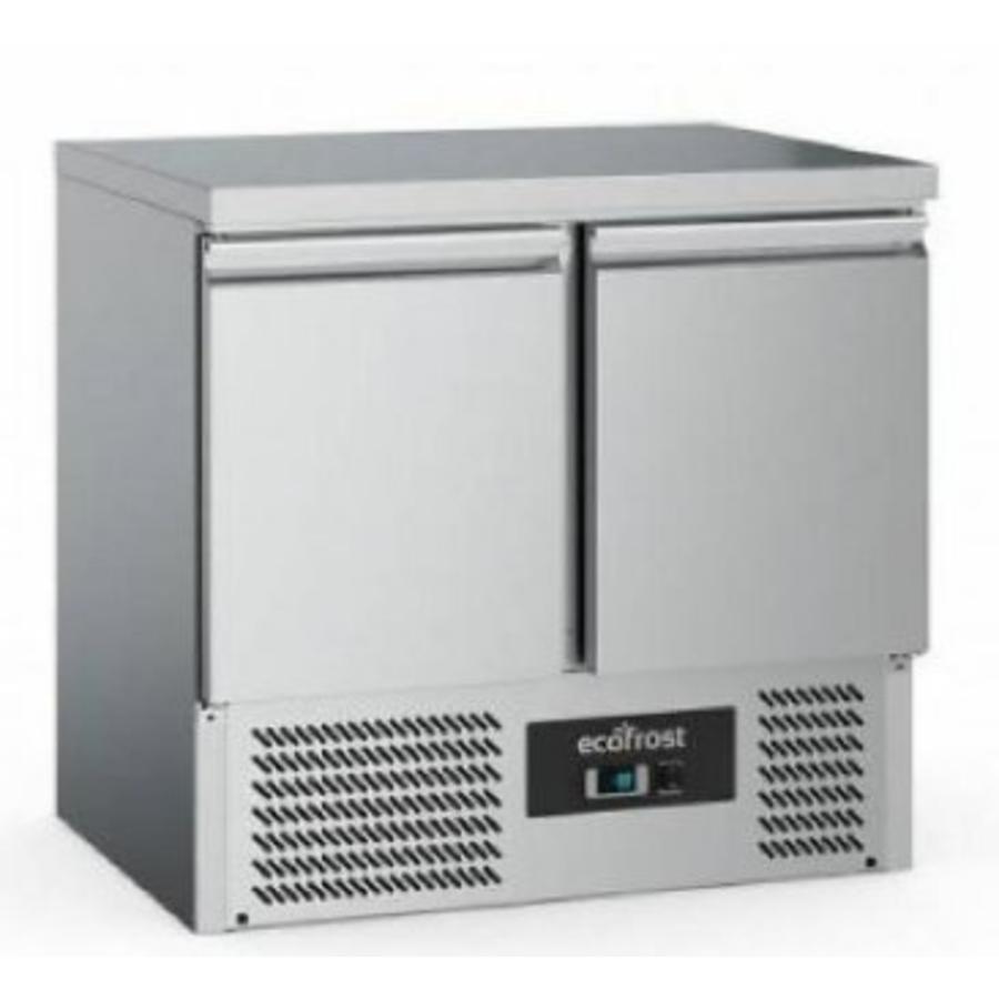 Refrigerated workbench | stainless steel | 240 liters | 2 door