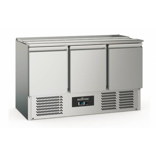  Ecofrost Saladette | acier inoxydable | 368L | 3 portes 