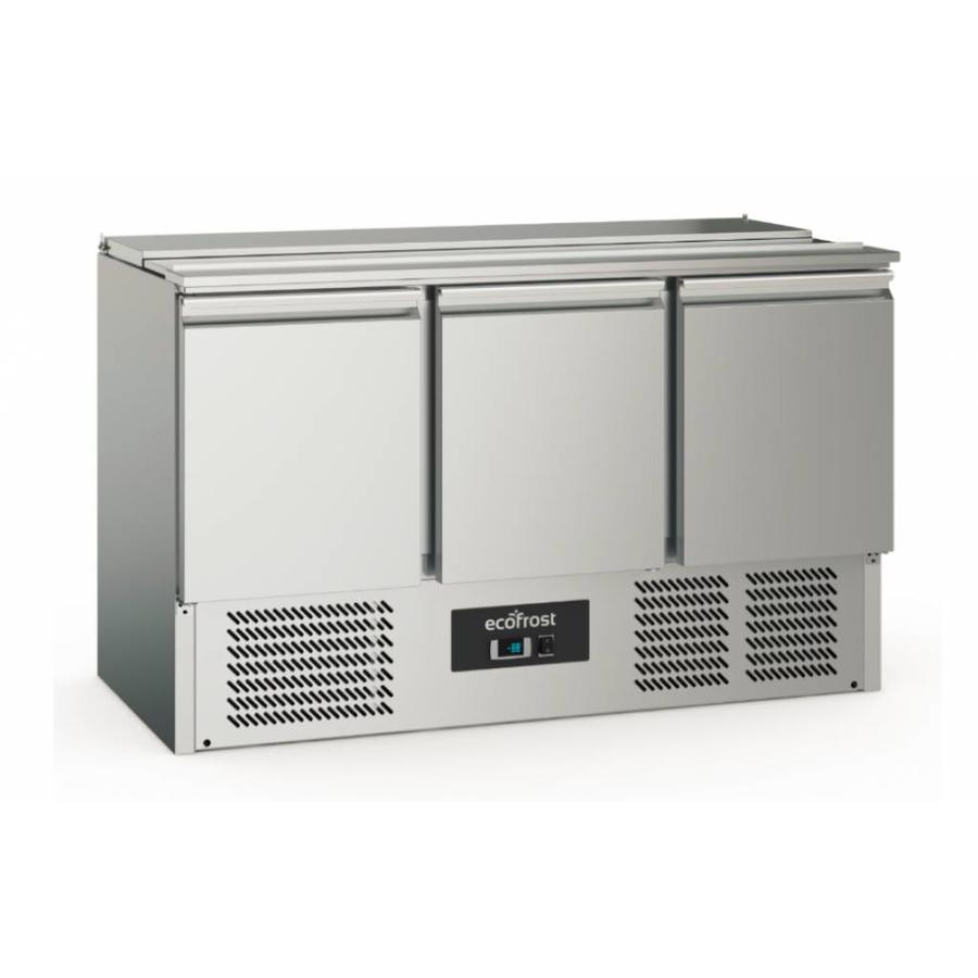 Saladette | acier inoxydable | 368L | 3 portes